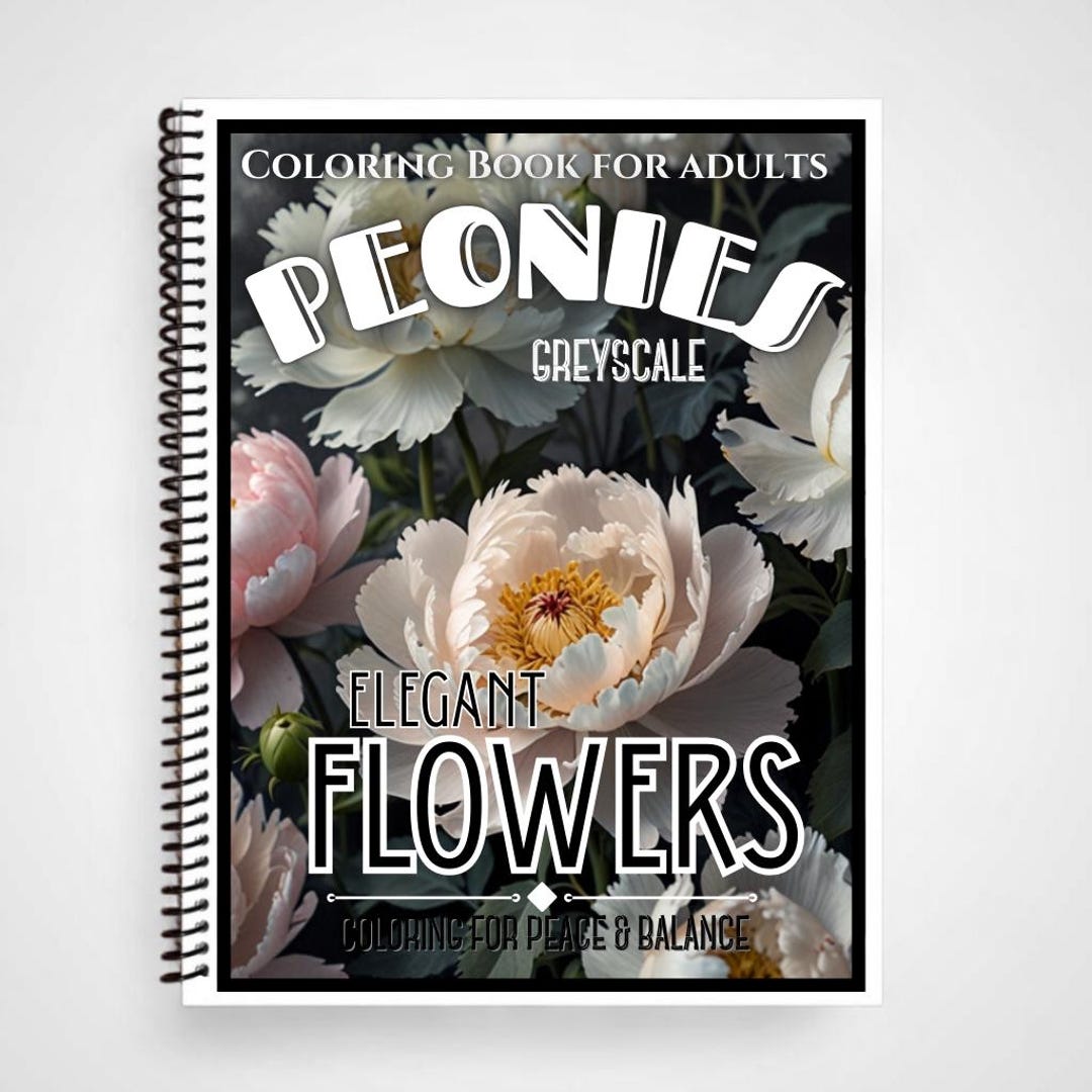 Spiral Bound Coloring Book for Adults – 50 Pages | Thick Artist Paper ...