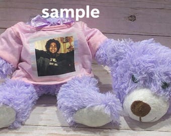 Custom Stash Bears with personalized shirts