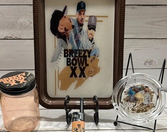 Chris Brown Breezy Bowl 4 piece rolling tray set