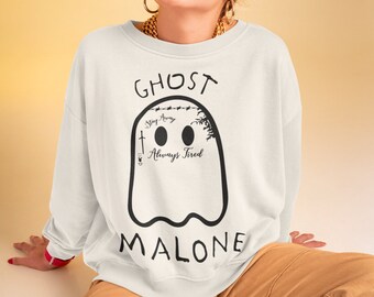 Ghost Malone SVG PNG, Funny Halloween Ghost Instant Download, Clipart, Halloween SVG, Cute Ghost Png, Fun Halloween Design