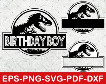 Dinosaur Birthday Boy Svg, Movie Birthday Party Svg, Tshirt Svg, Card Svg, Dino Svg, Instant Download Eps,Svg,Png,Dxf,Pdf