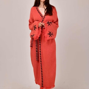 Kybele Kimono Robe, Elegant Comfort, Maxi Kimono for Women, Yoga Clothes, Gift for Her