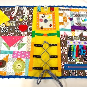 Dementia, Alzheimer’s Fidget blankets, Busy mat. Restless hands, Sensory blanket, memory loss.
