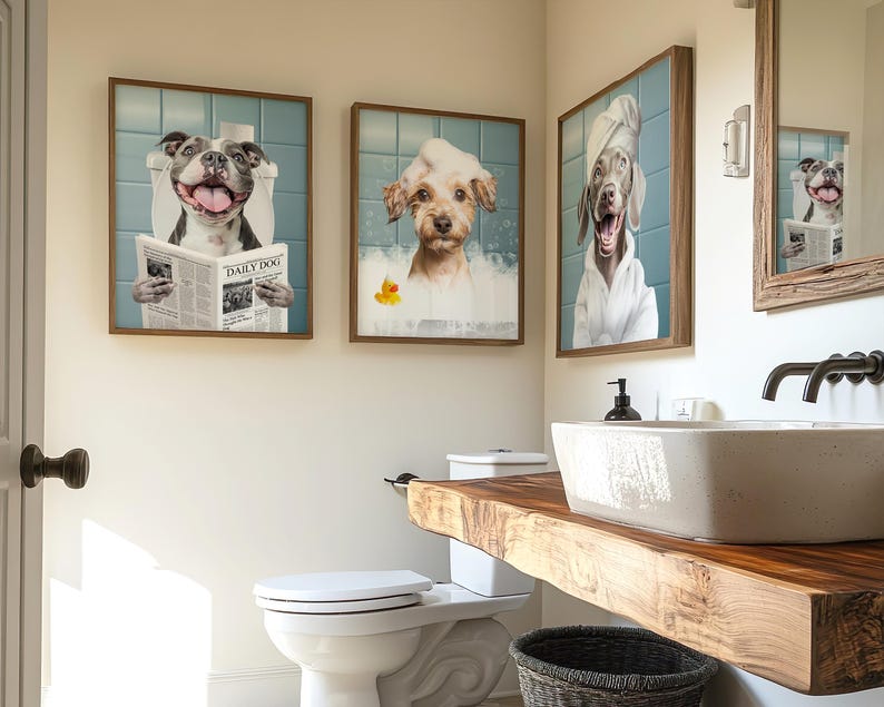 Dog portrait,pet portrait,bathroom poster,animal In bathtub,kids bathroom art,custom dog gift,personalized dog art,dog in bathtub print,dog mom gift,custom pet portrait,Custom pet print,funny pet portrait,dog in bathrobe
