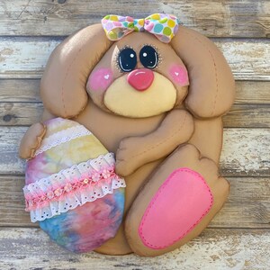 Easter wreath attachment, bunny wreath attachment, spring decor,  Easter decor, Easter door hanger,  bunny wall decor