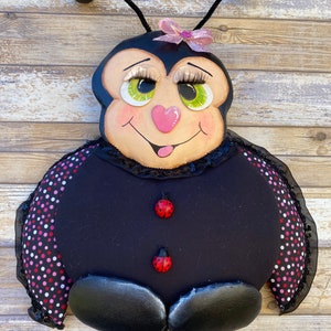 Ladybug wreath attachment, ladybug wreath, wreath attachment, spring wreath, spring swag, ladybug swag, centerpiece, door hanger wall decor