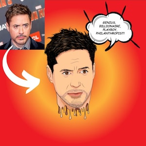 Portrait de dessin animé, Portrait de dessin animé personnalisé, Art vectoriel, Art numérique personnalisé, Portrait personnalisé, Dessin animé vous-même, , Cadeau de Noël