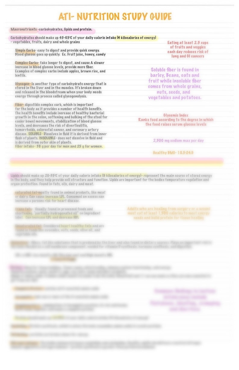 Nursing School ATI NCLEX Prep Study Guide Nutrition Etsy nursing-school-ati-nclex-prep-study-guide-nutrition-etsy