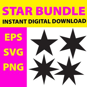 Star Shape SVG Bundle, Star Cut Files, Star Outline SVG, Star Vector Files, Star Clip Art, Star png, SVG Cut Files for Cricut Silhouette