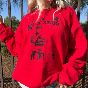 Sudadera con cuello redondo inspirada en la perla con gráfico de Maxine X Horror Movie Halloween