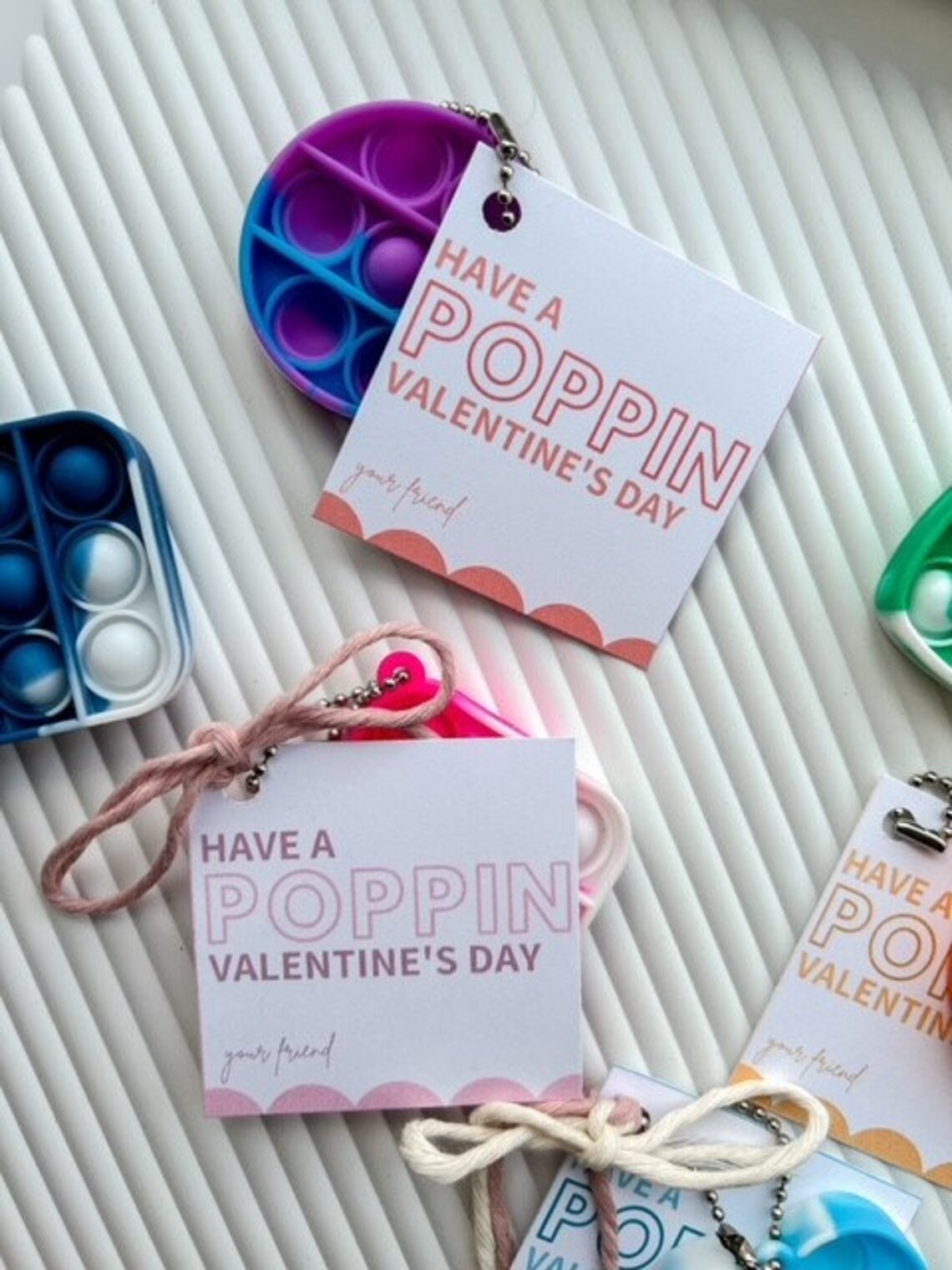 Pop It Fidget Class Valentine Valentine Pop It Non Candy Etsy