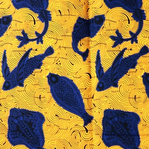 Ankara Cotton African Print Fabric Sold By The Yard