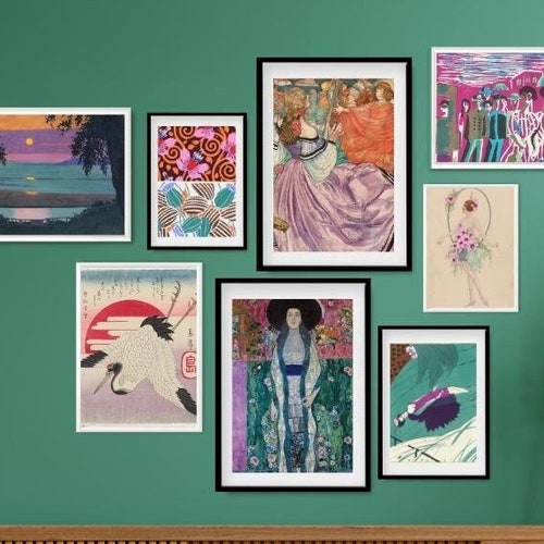 Set of 10 Eclectic Wall Art Prints Eclectic Gallery Wall Set Etsy