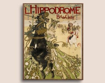 Roman Circus at the Hippodrome Art Nouveau Poster, DIGITAL PRINTABLES, Emmanuel Joseph Raphal Orazi, vintage wall art print, art inspiration
