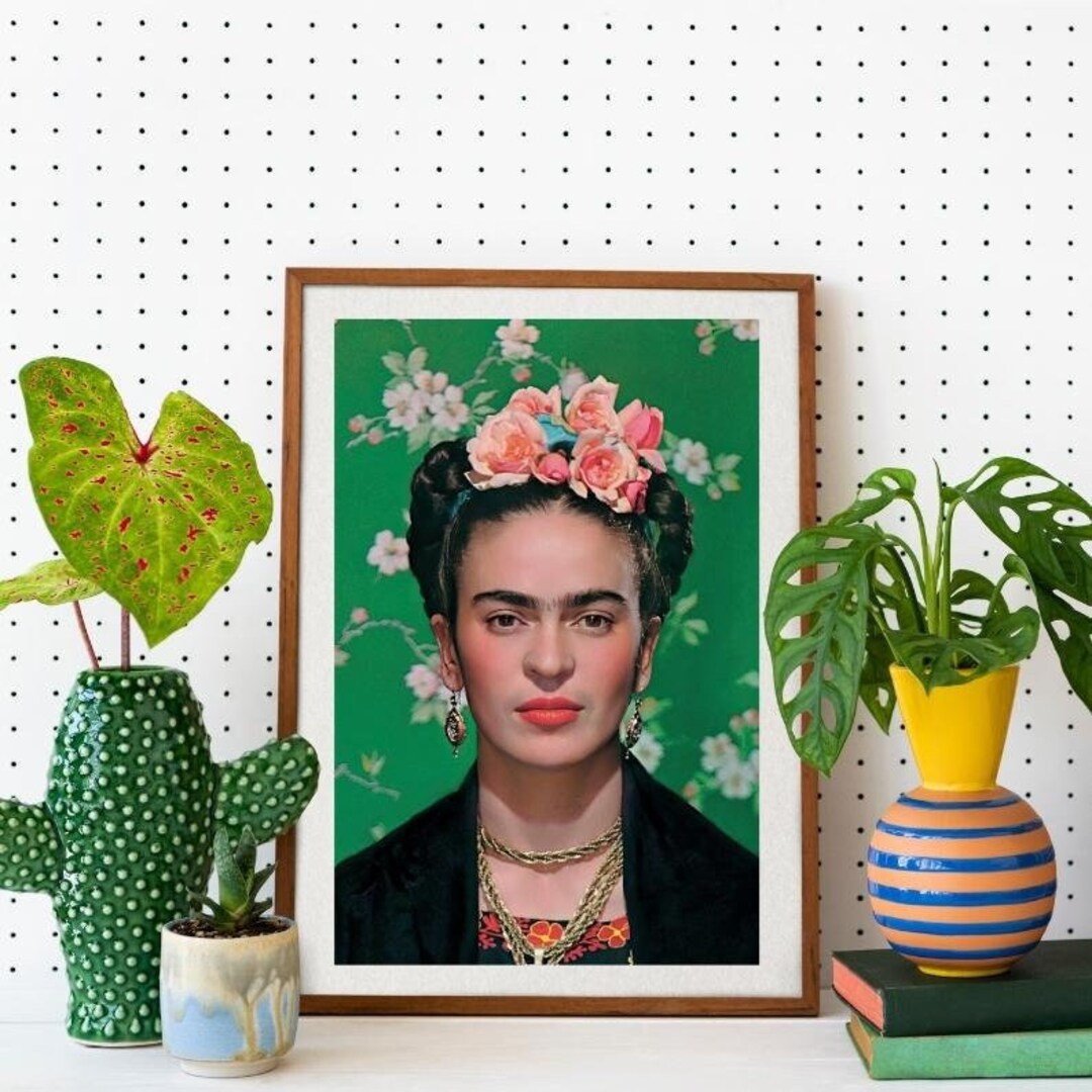 Frida Kahlo Photo Portrait Print Vintage Poster Frida Wall Art - Etsy.de