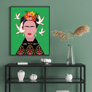 Frida Kahlo Poster – Zwart Wit Kunst