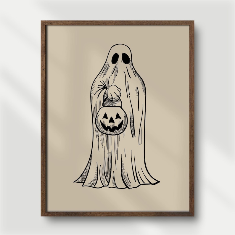 Halloween Gallery Wall Set of 14 Prints DIGITAL, Spooky Posters, Witchy Wall Decor image 11
