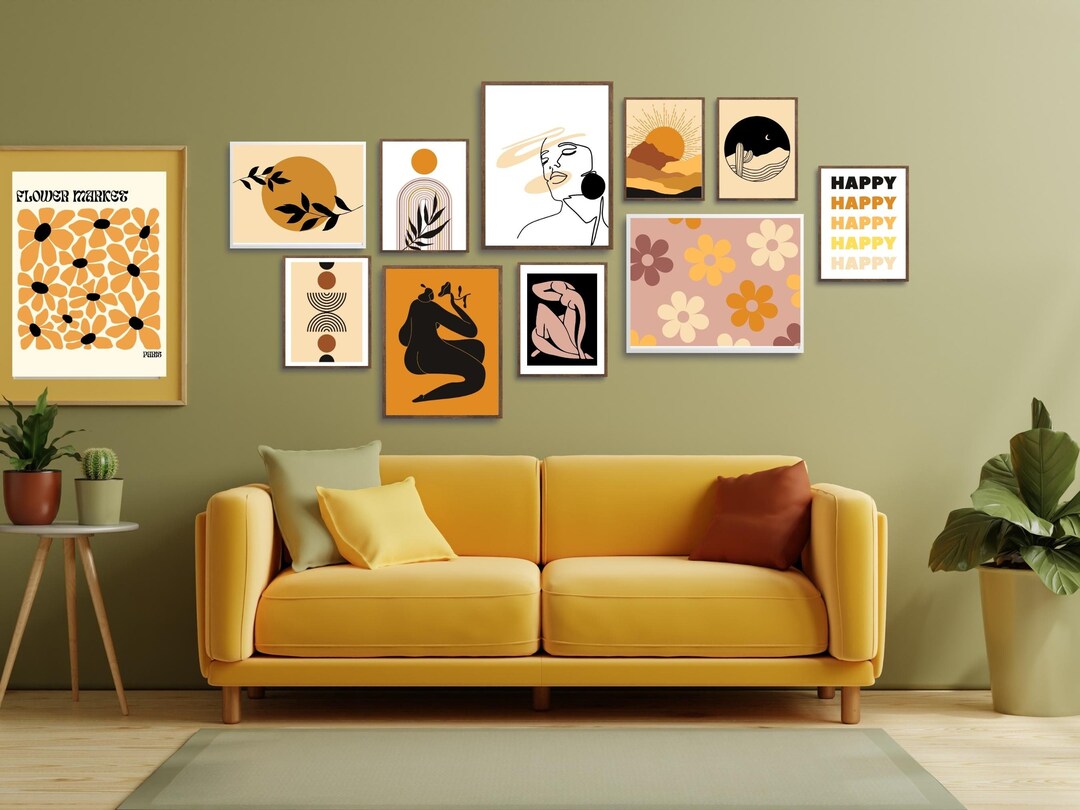 boho-chic-wall-art-set-of-10-prints-eclectic-gallery-wall-etsy