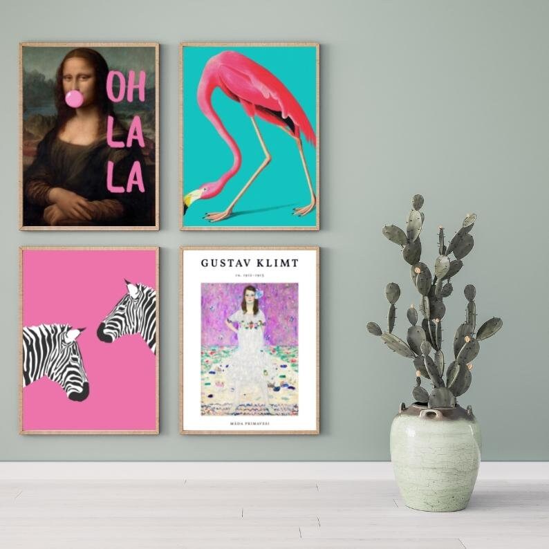 Set of 10 Eclectic Wall Art Prints Eclectic Gallery Wall Set Etsy