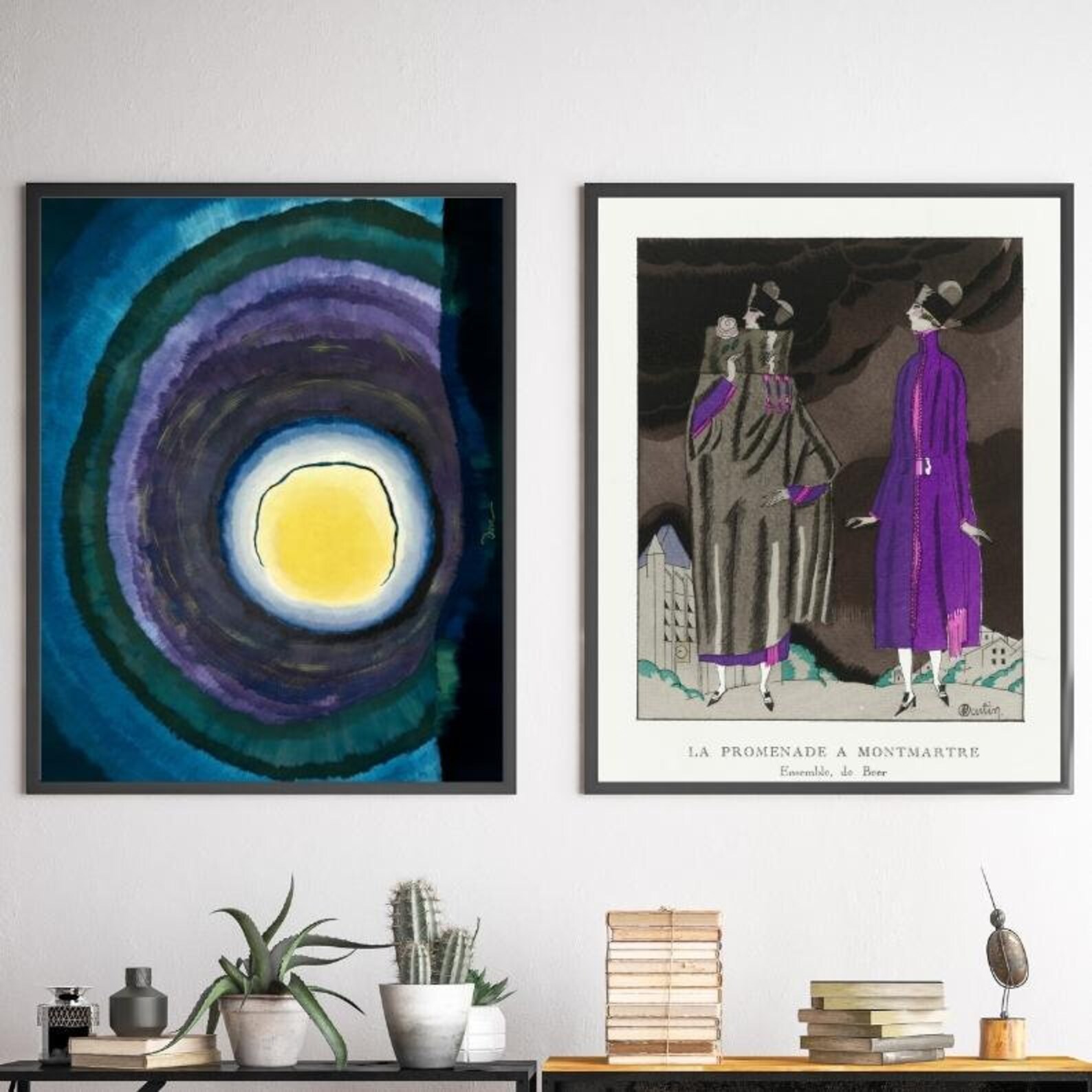 Set of 7 Eclectic Purple Wall Art Prints Purple Gallery Wall Etsy