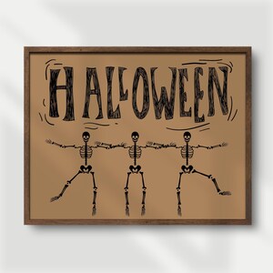 Halloween Gallery Wall Set of 14 Prints DIGITAL, Spooky Posters, Witchy Wall Decor image 17