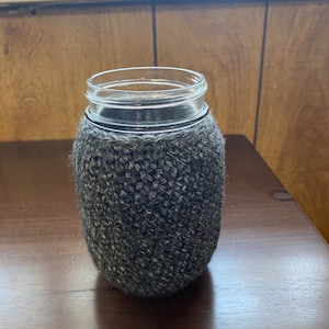 Pint size mason jar cozy glass jar cozy