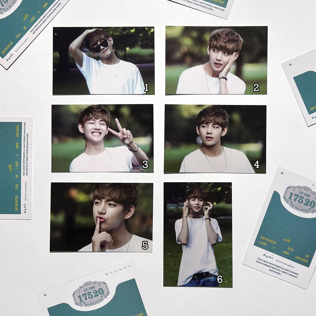 Bts 2 Muster Zip Code 17520 V Photocard - Etsy