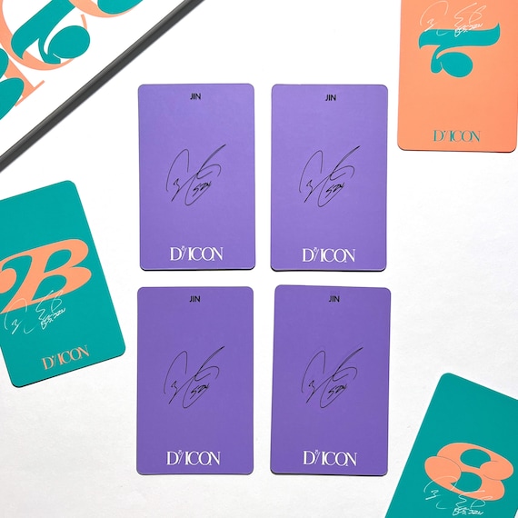 BTS V サイン入りカード D'ICON Bts Dicon D'festa Jin Photocard - Etsy