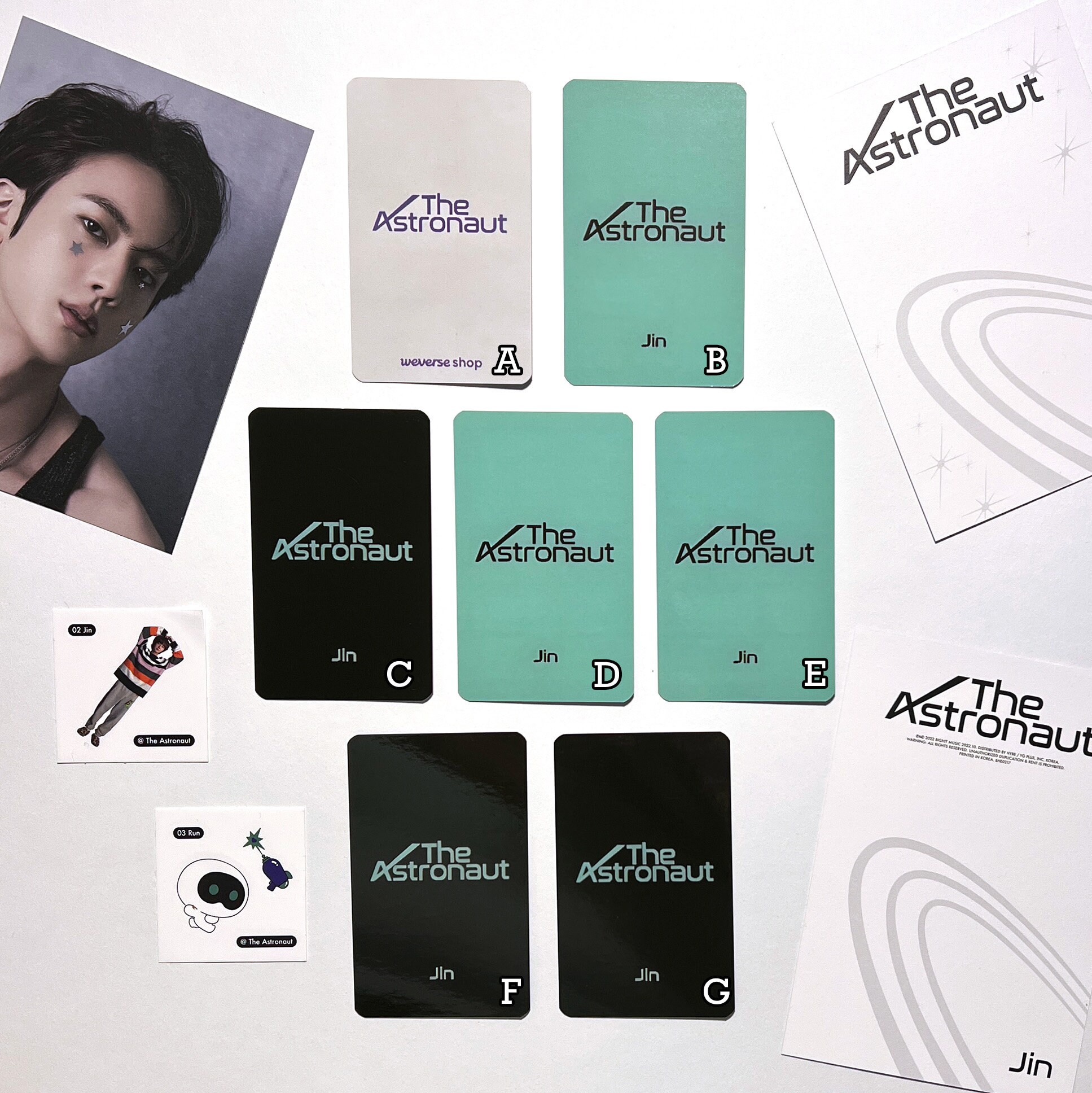 The Astronaut Jin Solo Album Lucky Draw Photocard - Etsy
