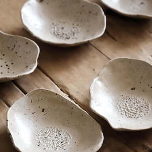 Handmade Ceramic Herb Stripper & Garlic Grater – Organic Shape, One-of-a-Kind Kitchen Tool image 4