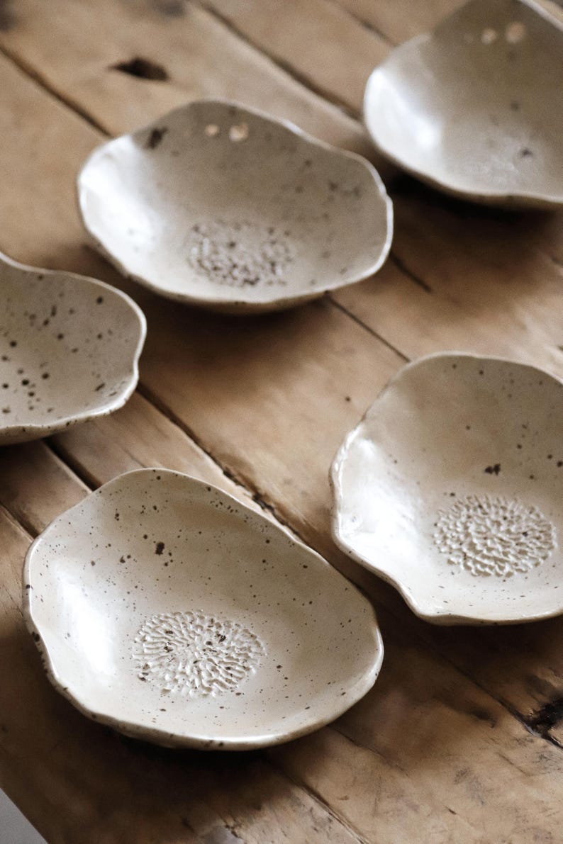 Handmade Ceramic Herb Stripper & Garlic Grater – Organic Shape, One-of-a-Kind Kitchen Tool image 4