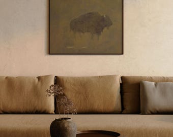 Vintage Printable Buffalo Print Artwork