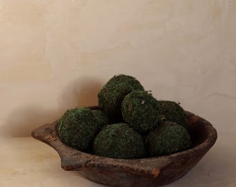 Faux Dried Moss Balls Home Bowl Decor