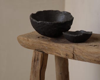 Reef Handmade Organic Stoneware Custom Dinnerware Set – Rustic Wabi Sabi Ceramic Dish Blate and Bowl