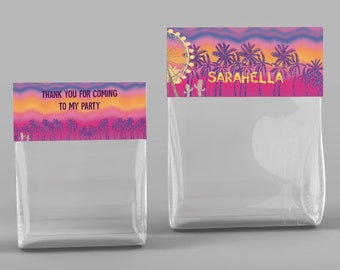 Printable 4 inch Treat Bag Toppers Music Festival | Digital Custom Printable Labels | Birthday Party