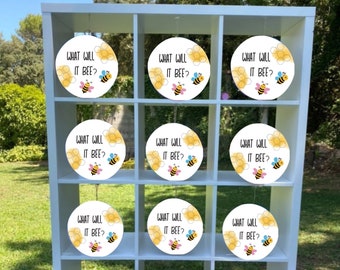 Printable tic tac toe Bee Gender Reveal | printable | Baby shower game | What will bee Gender reveal game | baby boy or girl