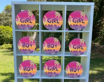 Printable tic tac toe Gender Reveal Music Festival | Digital printable | Baby shower game | Gender reveal game | Baby boy or girl
