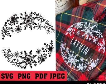 Adorno de bola de Navidad SVG, PNG, PDF ? Descarga digital Cricut Silueta ? Adornos de bricolaje