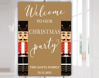 Nutcracker Party Welcome Sign | DIGITAL CUSTOM PRINTABLE | Winter Birthday Decoration | Baby shower Poster Sign
