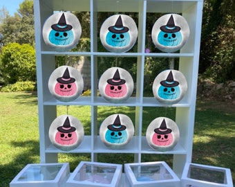 Printable tic tac toe Gender Reveal Halloween | printable | Baby shower game | gender reveal game | Pumpkin Baby boy or girl