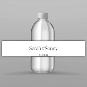 Wedding Water bottle labels, printable water bottle labels, personnalised wedding, love