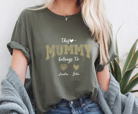 This Mummy Belongs Shirt, Personalised Mum Tee, New Mum Gift, Mum Birthday Gift, Mothers Day Shirt, Custom Mum T-shirt