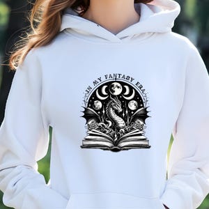 In My Fantasy Era Hoodie, Romantasy Hoodie, Book Lover Jumper, Bookish Merch, Fantasy Reader Top, Bookish Hoodie, Book Lover Gift, Book Top