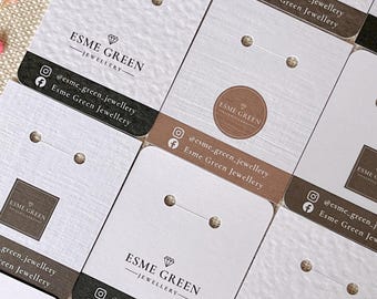 Personalised Ring Display Card // Bespoke ring card, Ring business supplies, Ring stationery, Custom ring backing card, Jewellery supplies