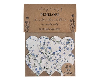Personalised Plantable Bereavement Gift // Memorial gift, Eco friendly memorial, Cremation gift, Seed bomb gift, Floral sympathy gift