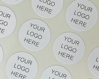Round Custom Logo Business Sticker // Personalised logo sticker, Business logo supplies, Branded stickers, Round bespoke sticker