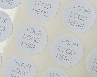 Round Custom Logo Business Sticker // Personalised logo sticker, Business logo supplies, Branded stickers, Round bespoke sticker