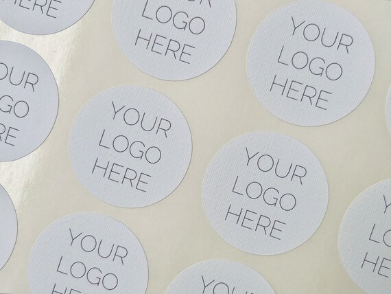Round Custom Logo Business Sticker // Personalised logo sticker, Business logo supplies, Branded stickers, Round bespoke sticker