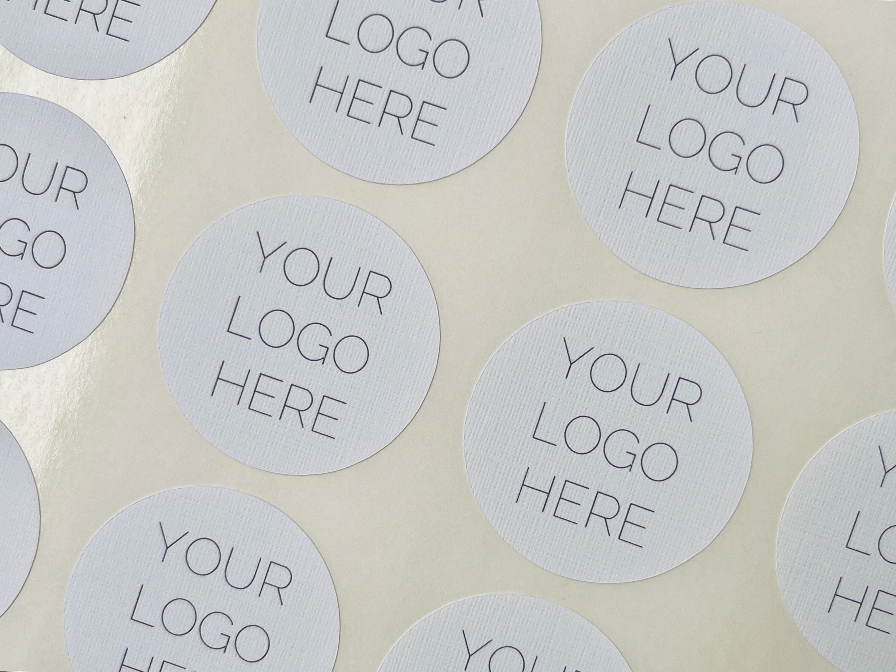 Round Color Sticker Logo Round Custom Logo Business Sticker // Personalised Logo Sticker ...
