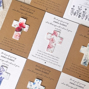 Plantable Religious Cross Favour // First baptism, Eco christening, Personalised christening, Holy communion, religious gift, Confirmation